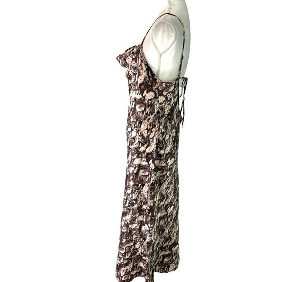 Expressions By California Dynasty Slip Nightgown Womens Size Medium Snake Print - Picture 7 of 12